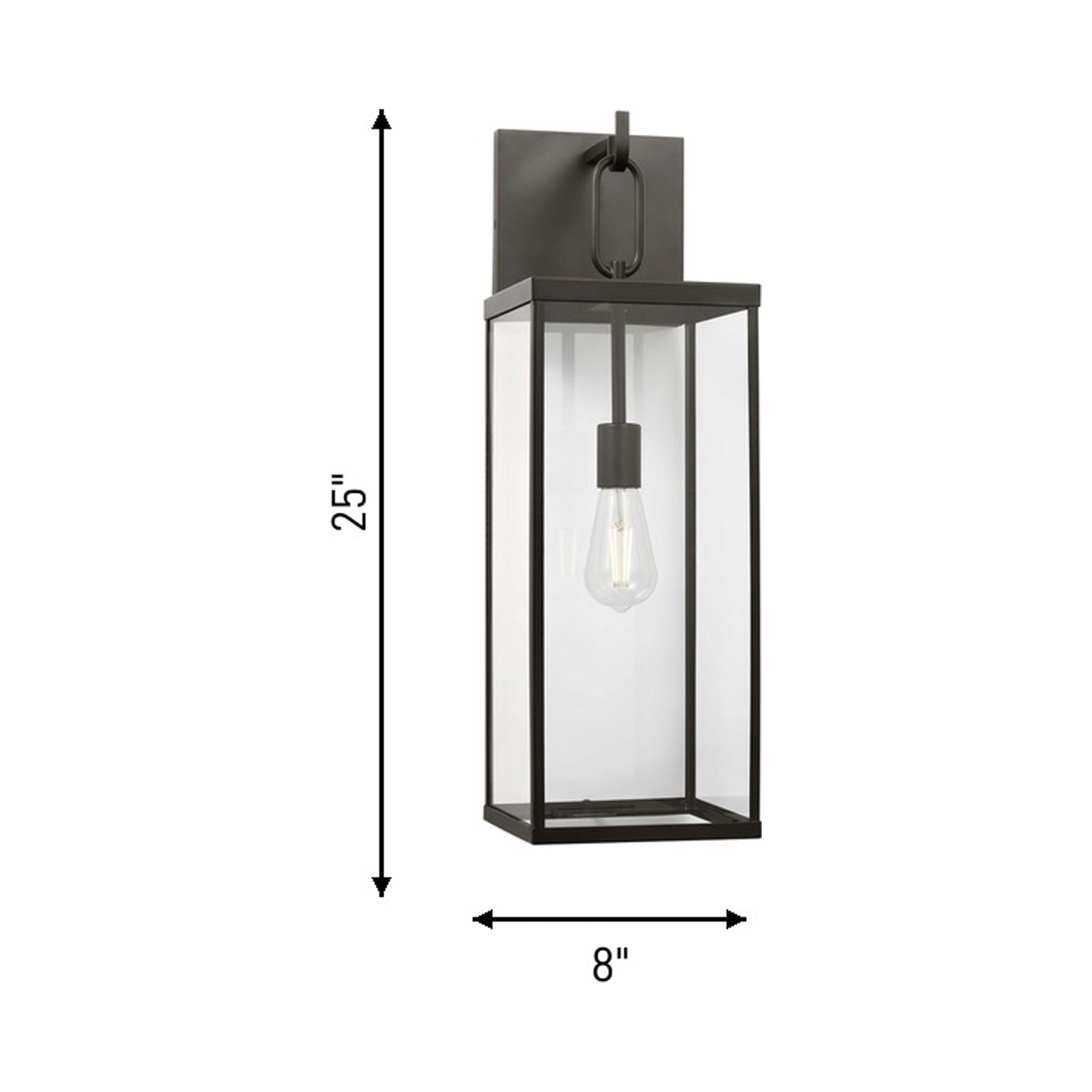 Rox Outdoor Wall Light - line drawing.