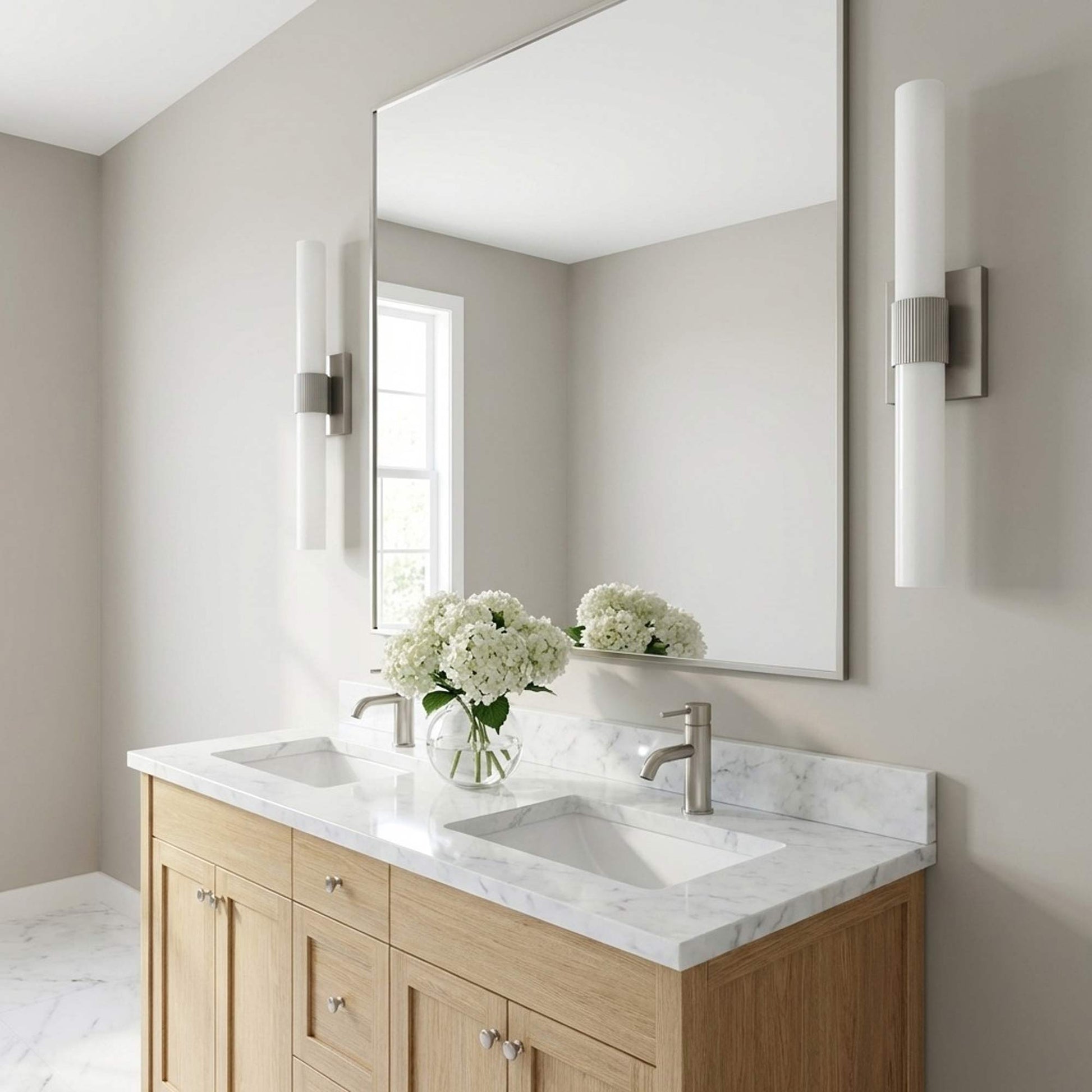 Sarco LED Bath Vanity Light in bathroom.