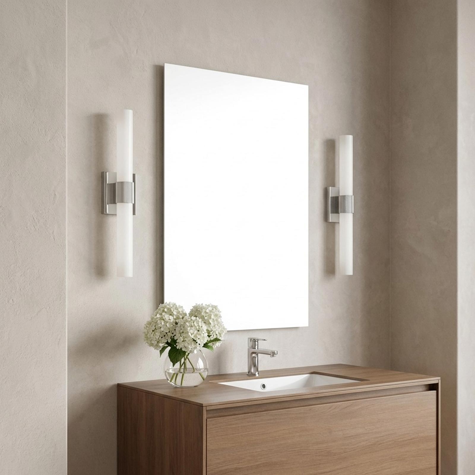 Sarco LED Bath Vanity Light in bathroom.