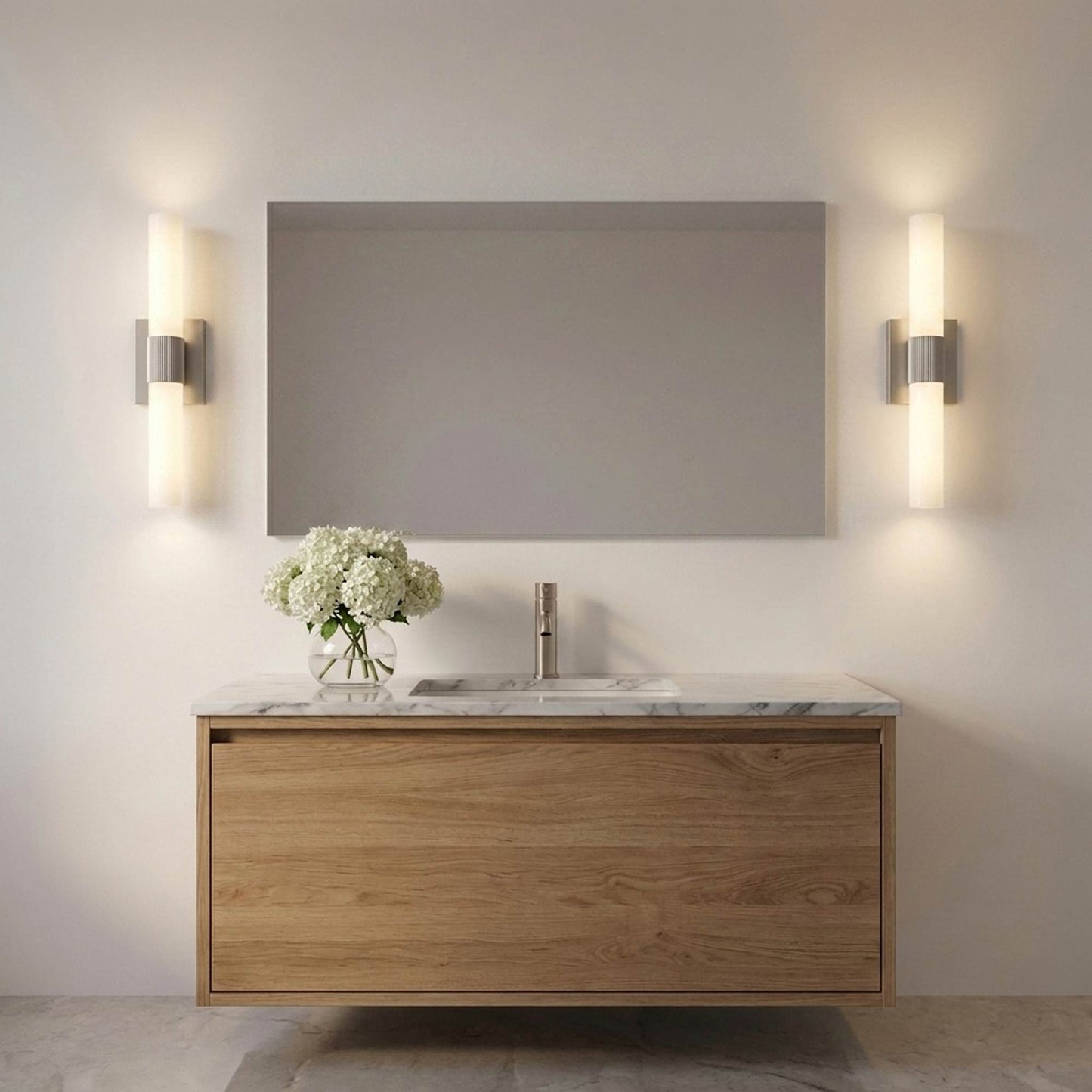 Sarco LED Bath Vanity Light in bathroom.