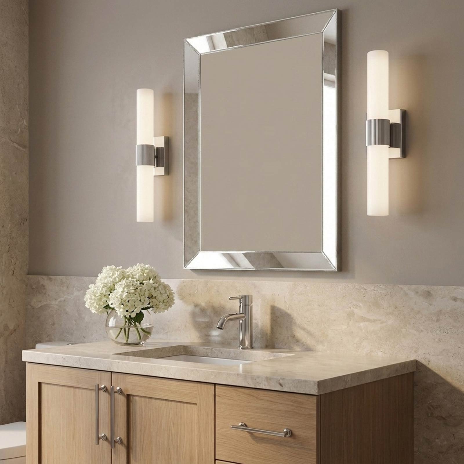Sarco LED Bath Vanity Light in bathroom.