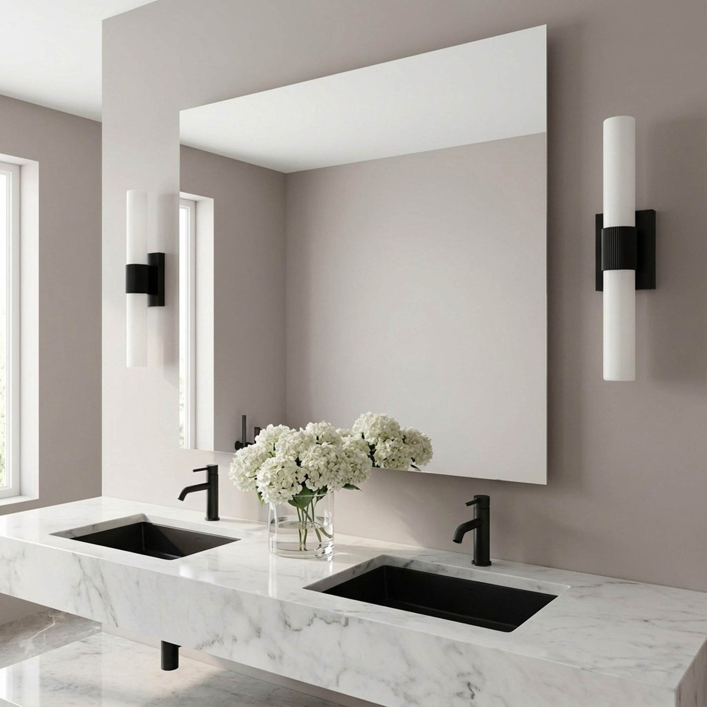 Sarco LED Bath Vanity Light in bathroom.