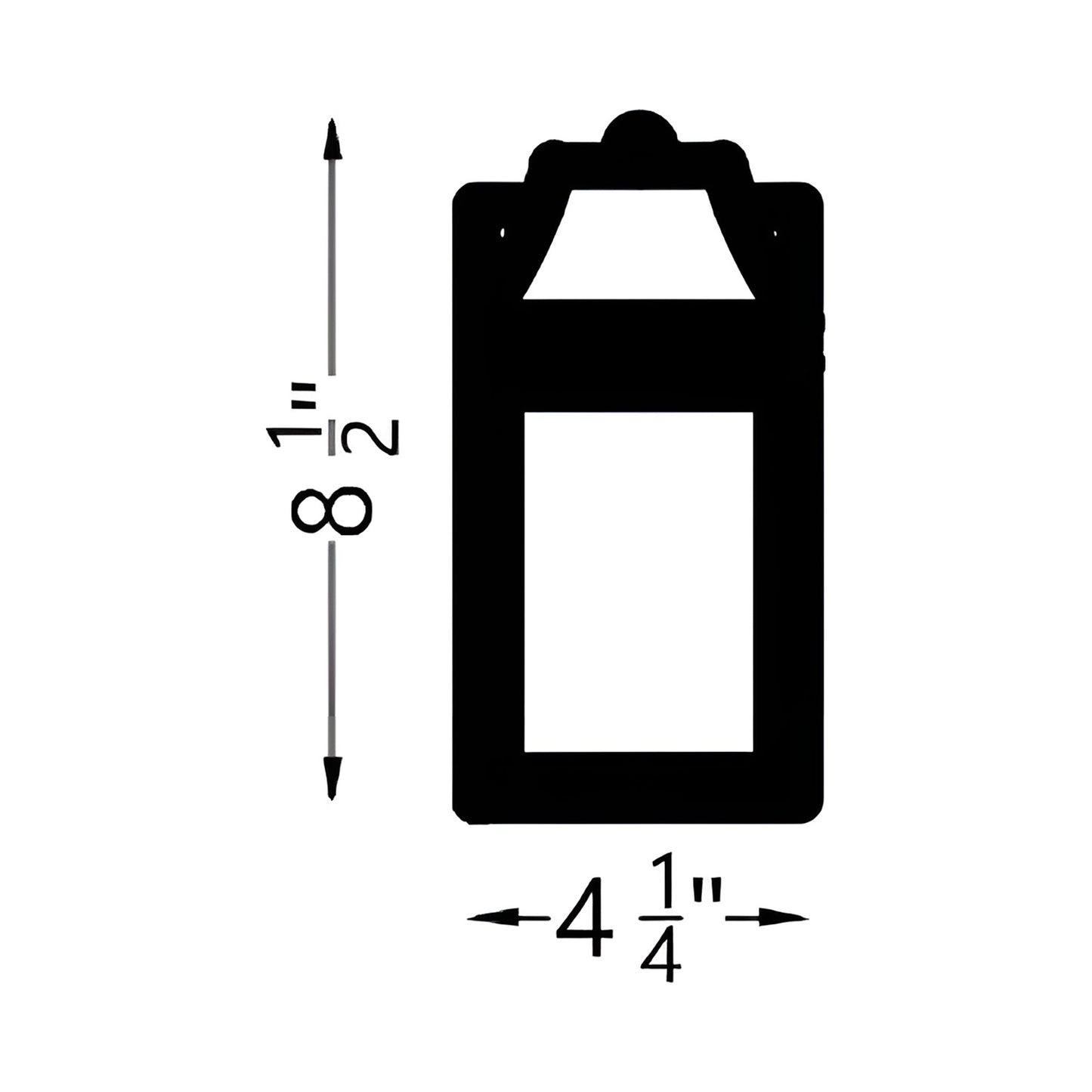 Saybrook Outdoor Wall Light - line drawing.