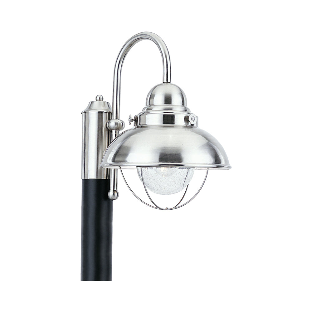 Sebring Outdoor Post Light in Brushed Stainless.