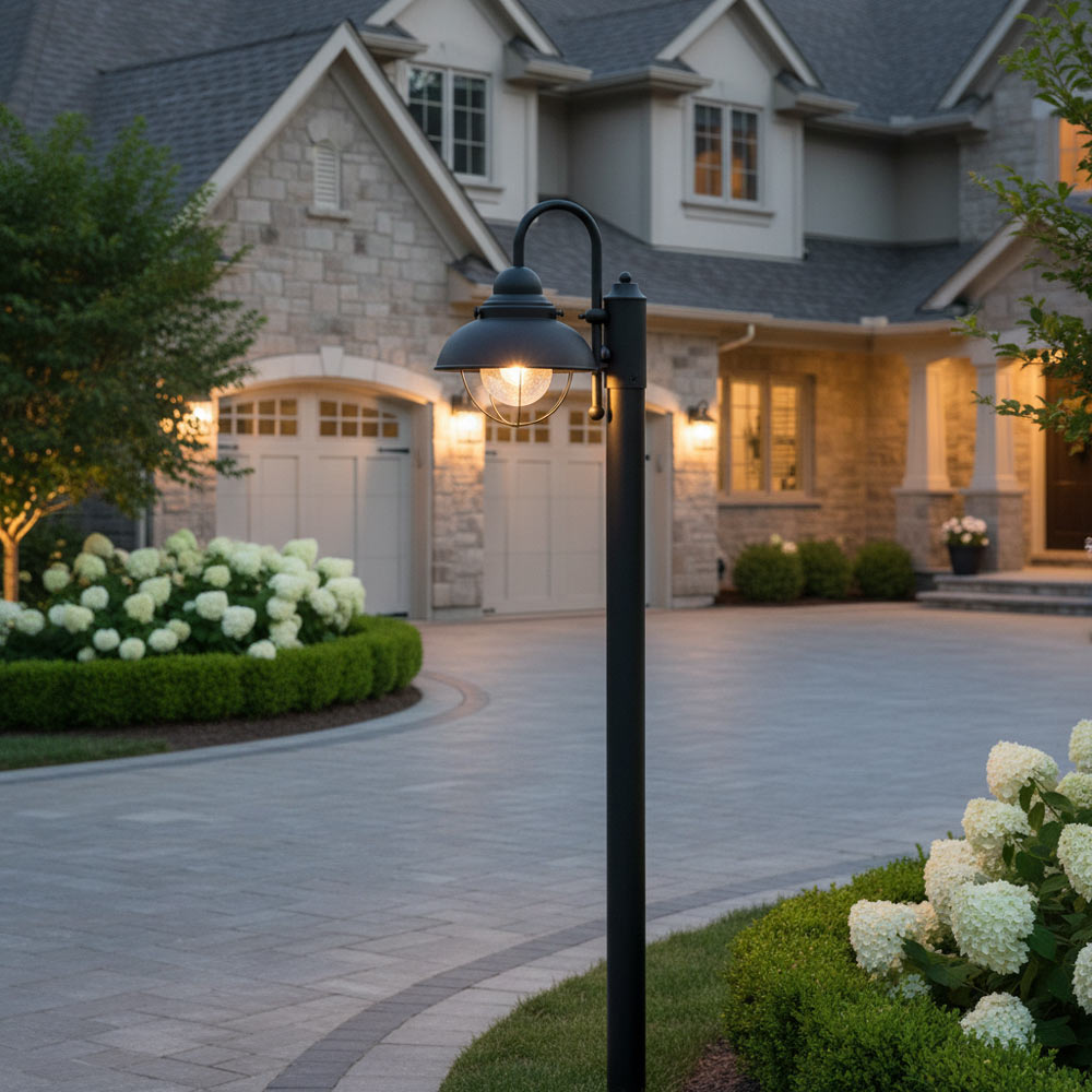 Sebring Outdoor Post Light in Outside Area.
