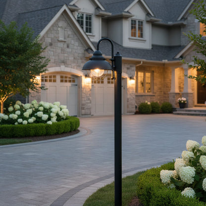 Sebring Outdoor Post Light in Outside Area.