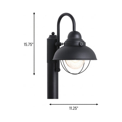 Sebring Outdoor Post Light - line drawing.