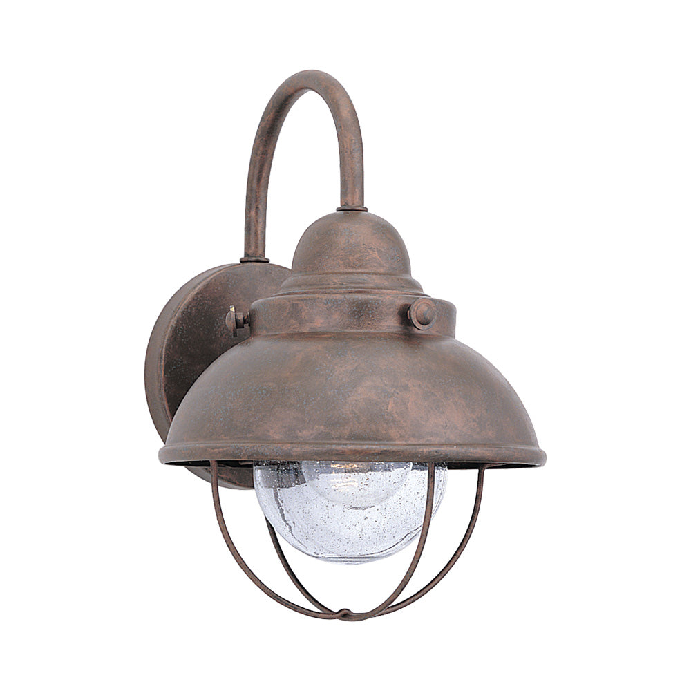 Sebring Outdoor Wall Light in Weathered Copper (Small).