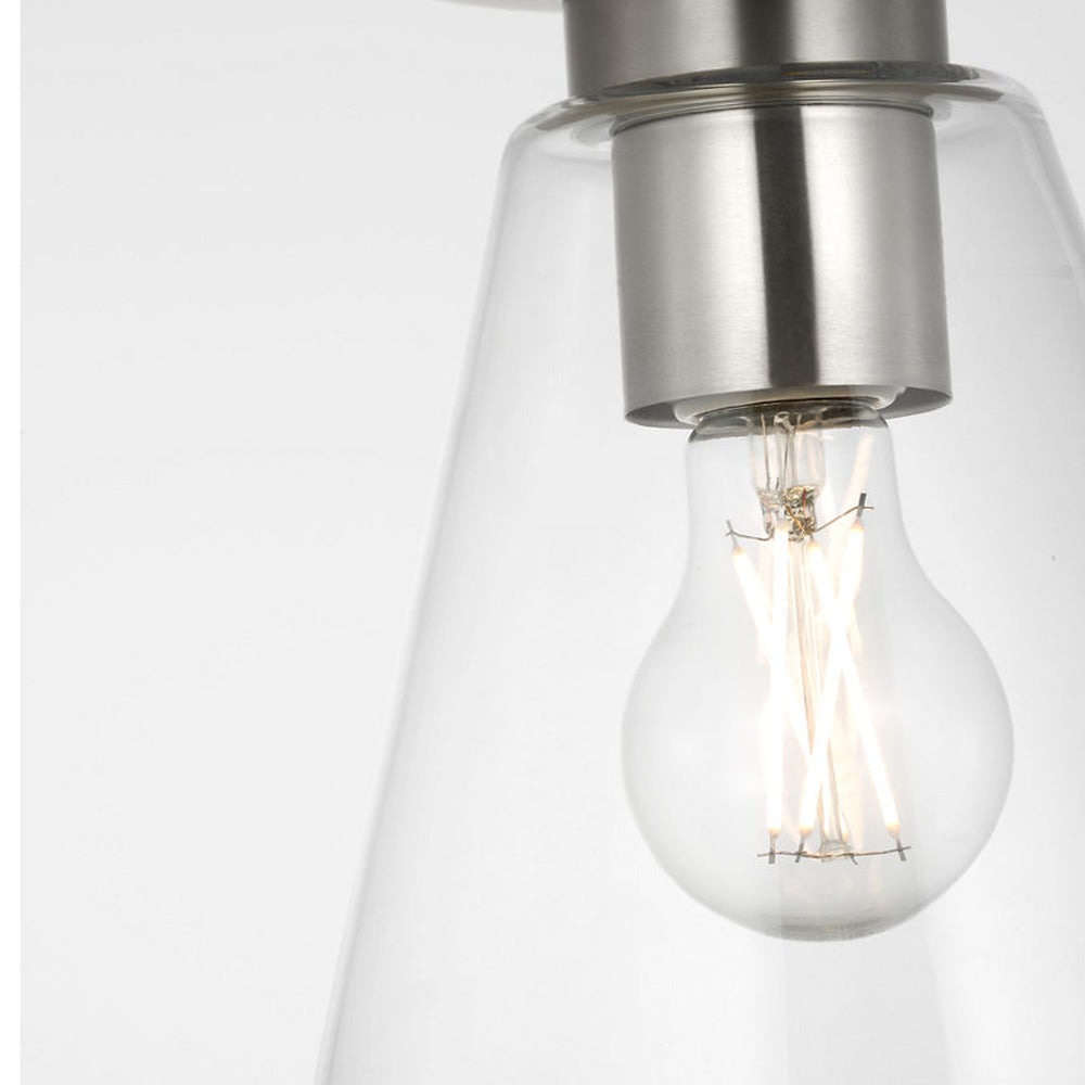Senda Flush Mount Ceiling Light in Detail.