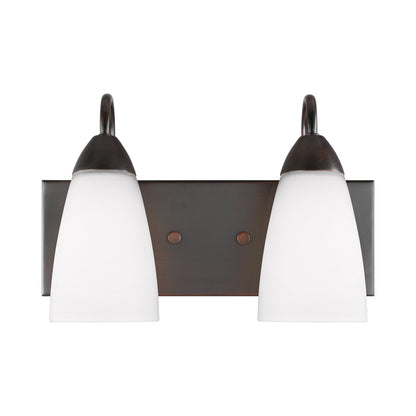 Seville Bath Vanity Light in Bronze (2-Light).
