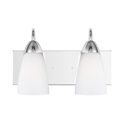 Seville Bath Vanity Light in Chrome (2-Light).