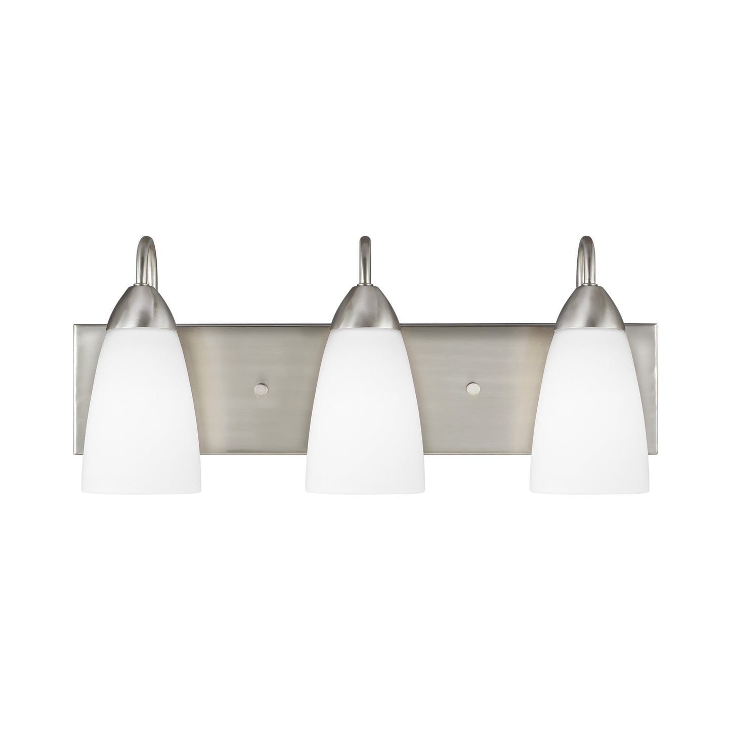 Seville Bath Vanity Light in Brushed Nickel (3-Light).