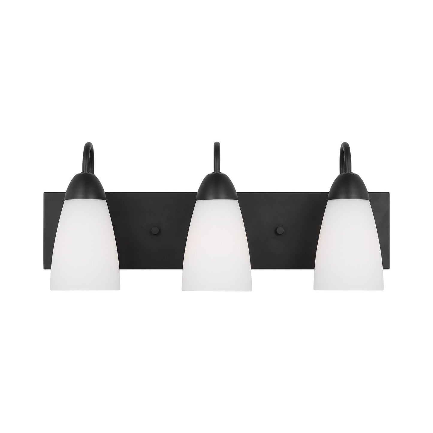 Seville Bath Vanity Light in Midnight Black (3-Light).