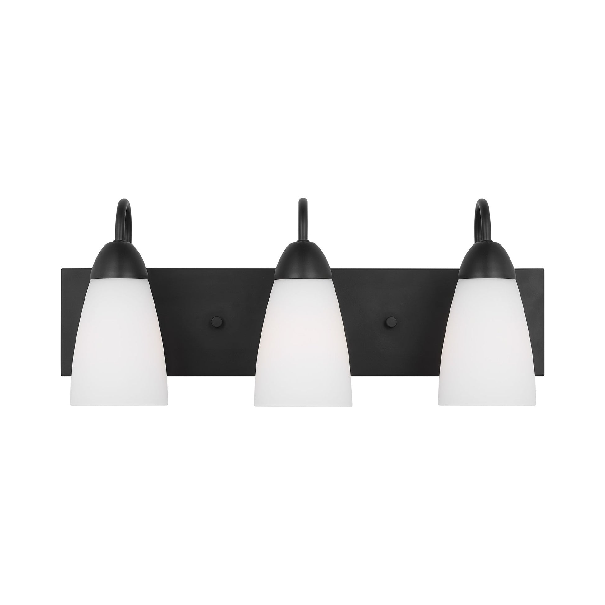 Seville Bath Vanity Light in Midnight Black (3-Light).