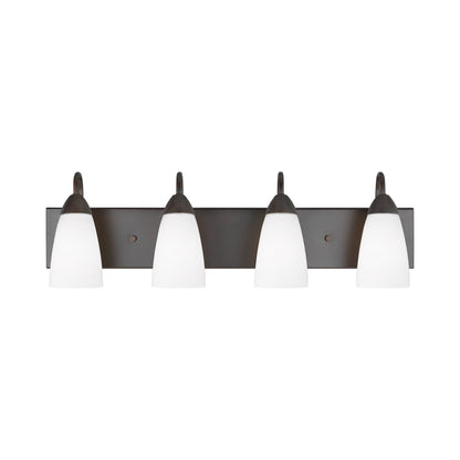 Seville Bath Vanity Light in Bronze (4-Light).