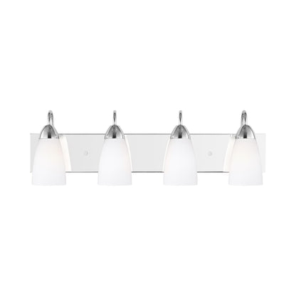 Seville Bath Vanity Light in Chrome (4-Light).
