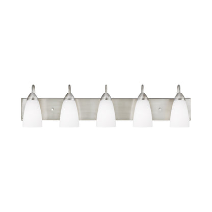 Seville Bath Vanity Light in Brushed Nickel (5-Light).