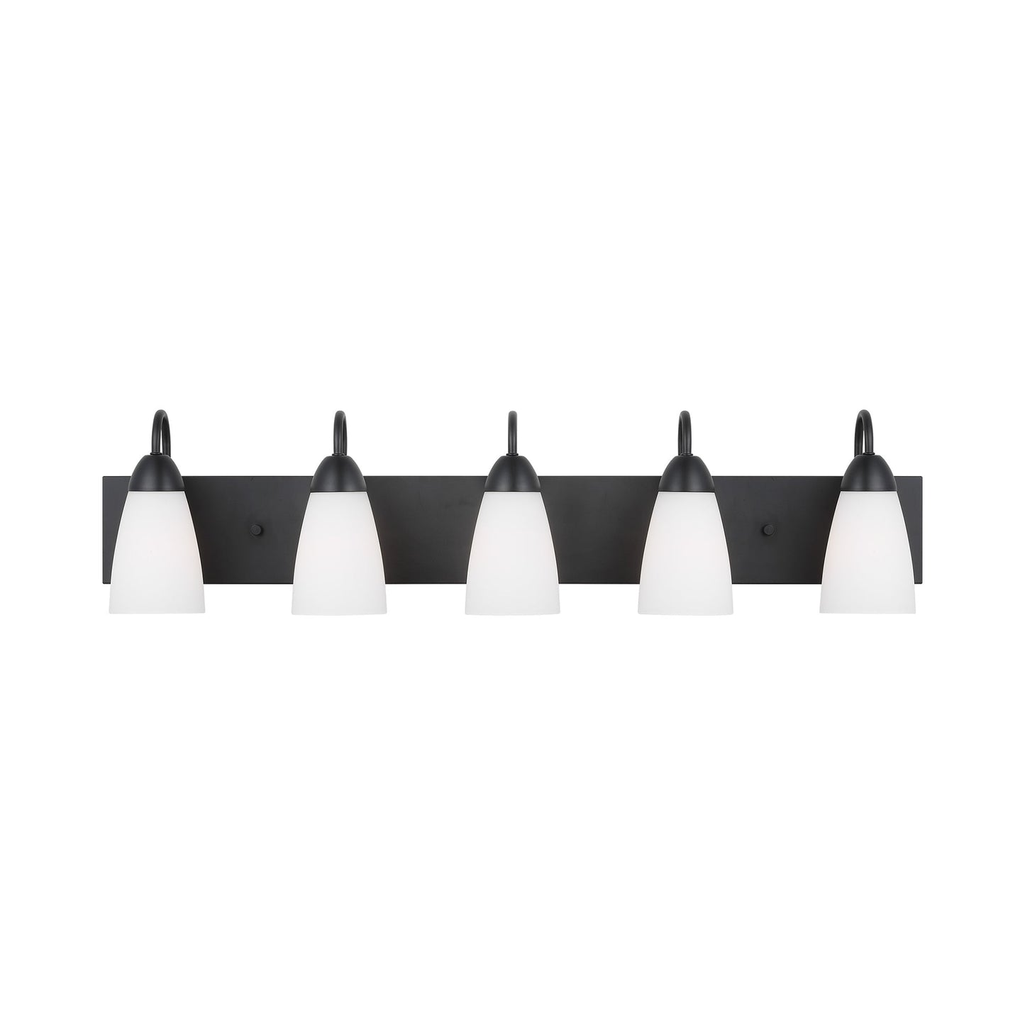 Seville Bath Vanity Light in Midnight Black (5-Light).
