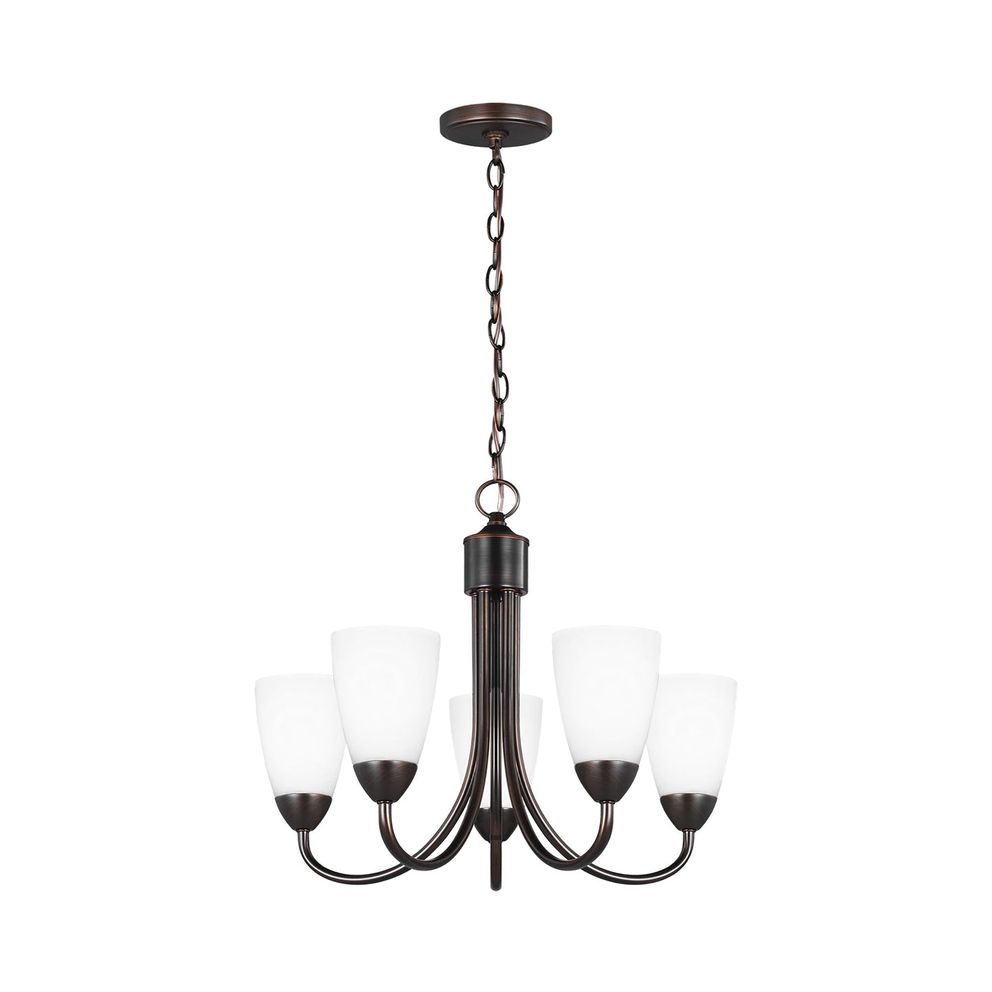 Seville Chandelier in Bronze (5-Light/Without Shade).