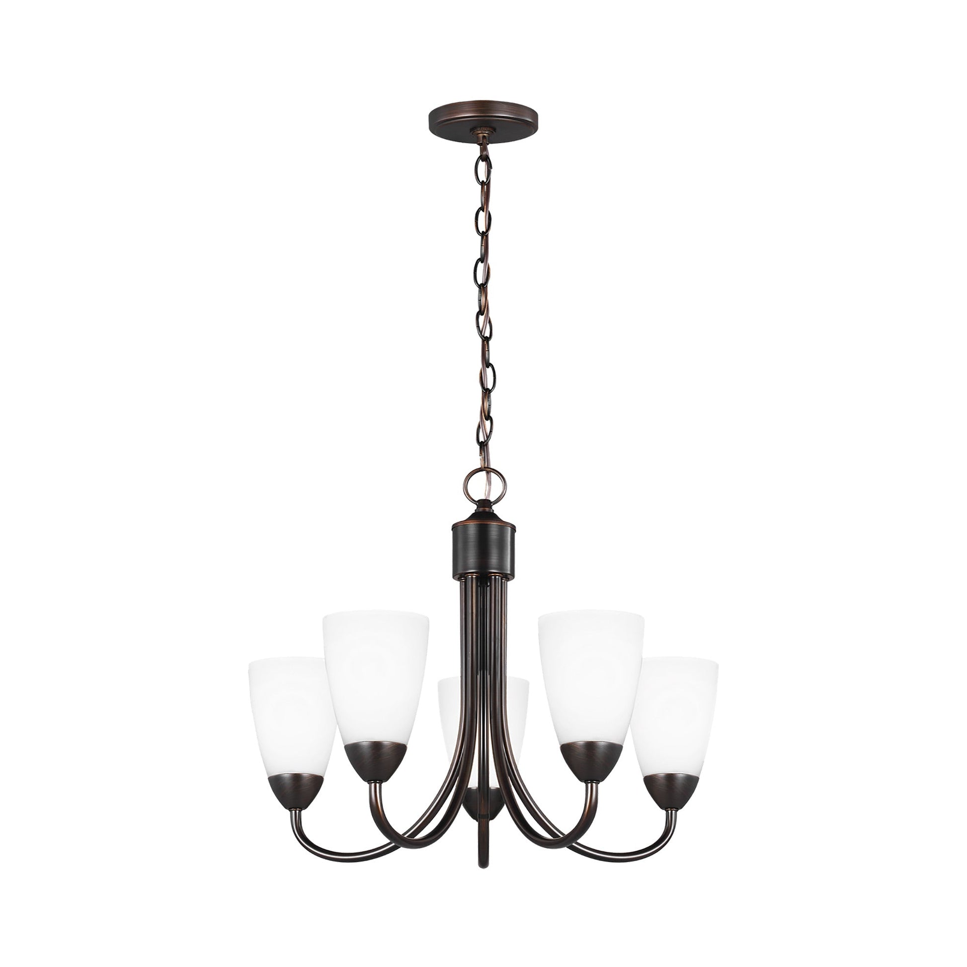 Seville Chandelier in Bronze (5-Light/Without Shade).
