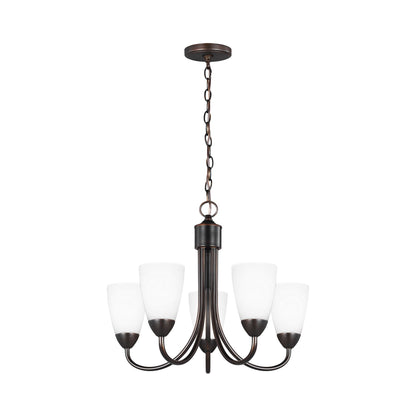 Seville Chandelier in Bronze (5-Light/Without Shade).