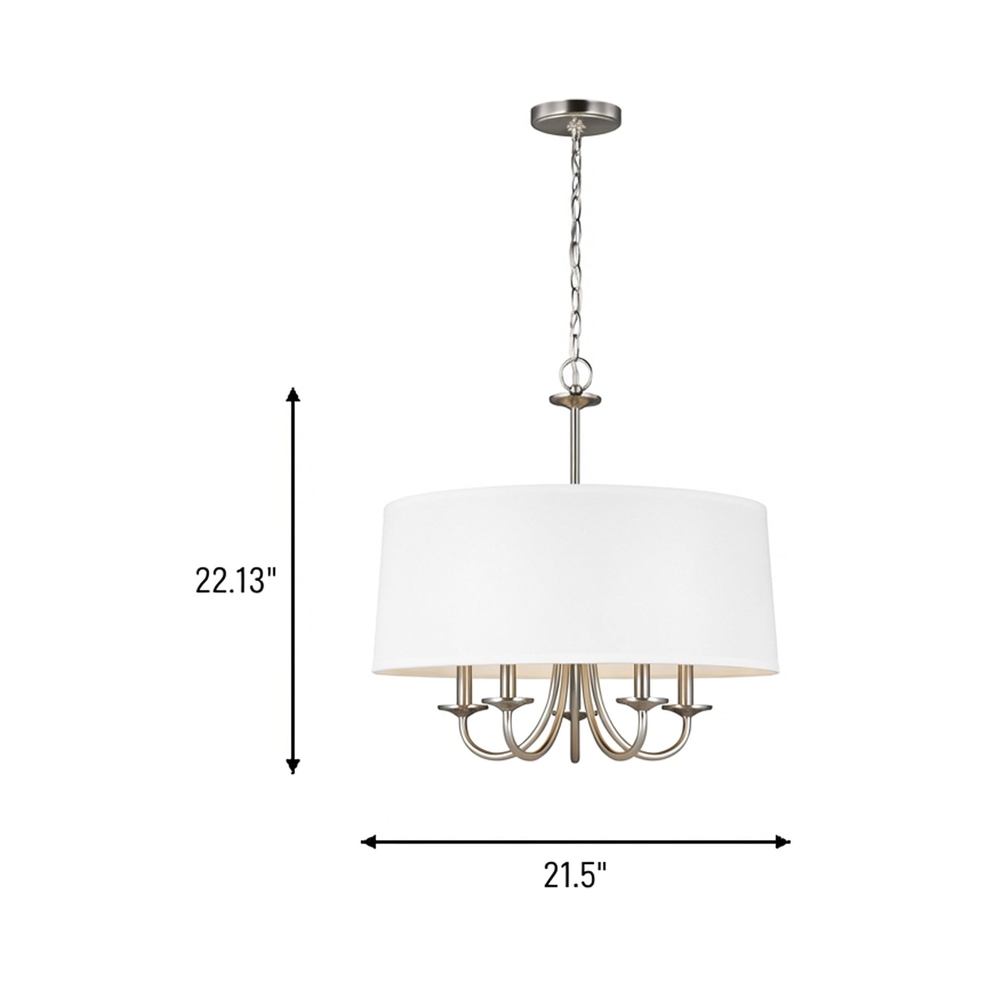 Seville Chandelier - line drawing.