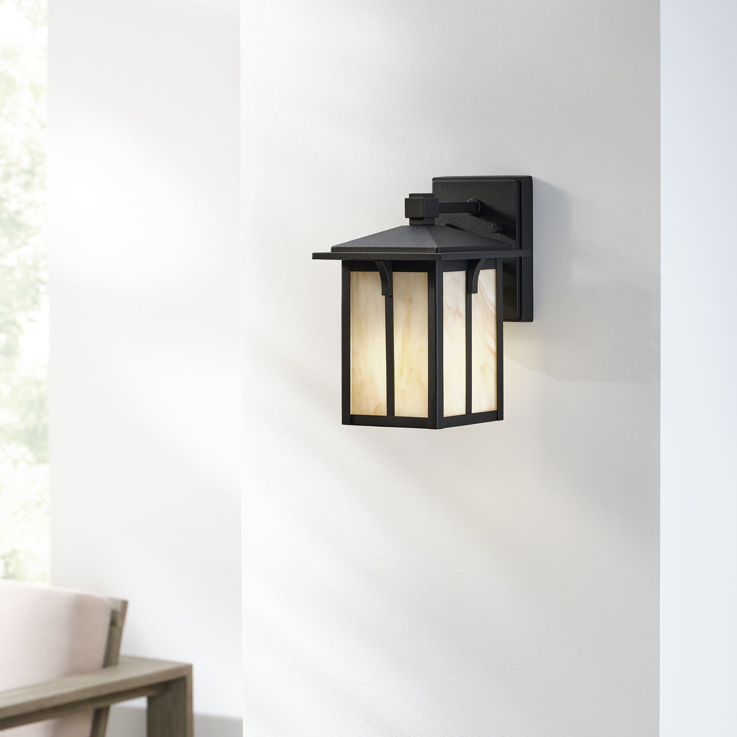 Tomek Outdoor Wall Light in Outside Area.