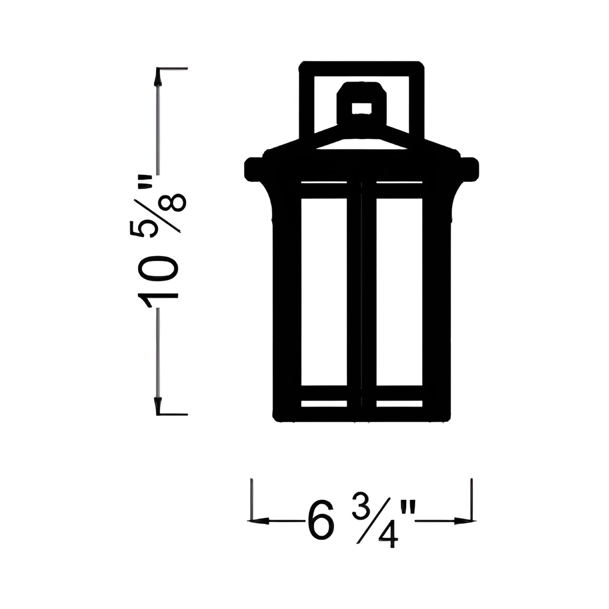 Tomek Outdoor Wall Light - line drawing.