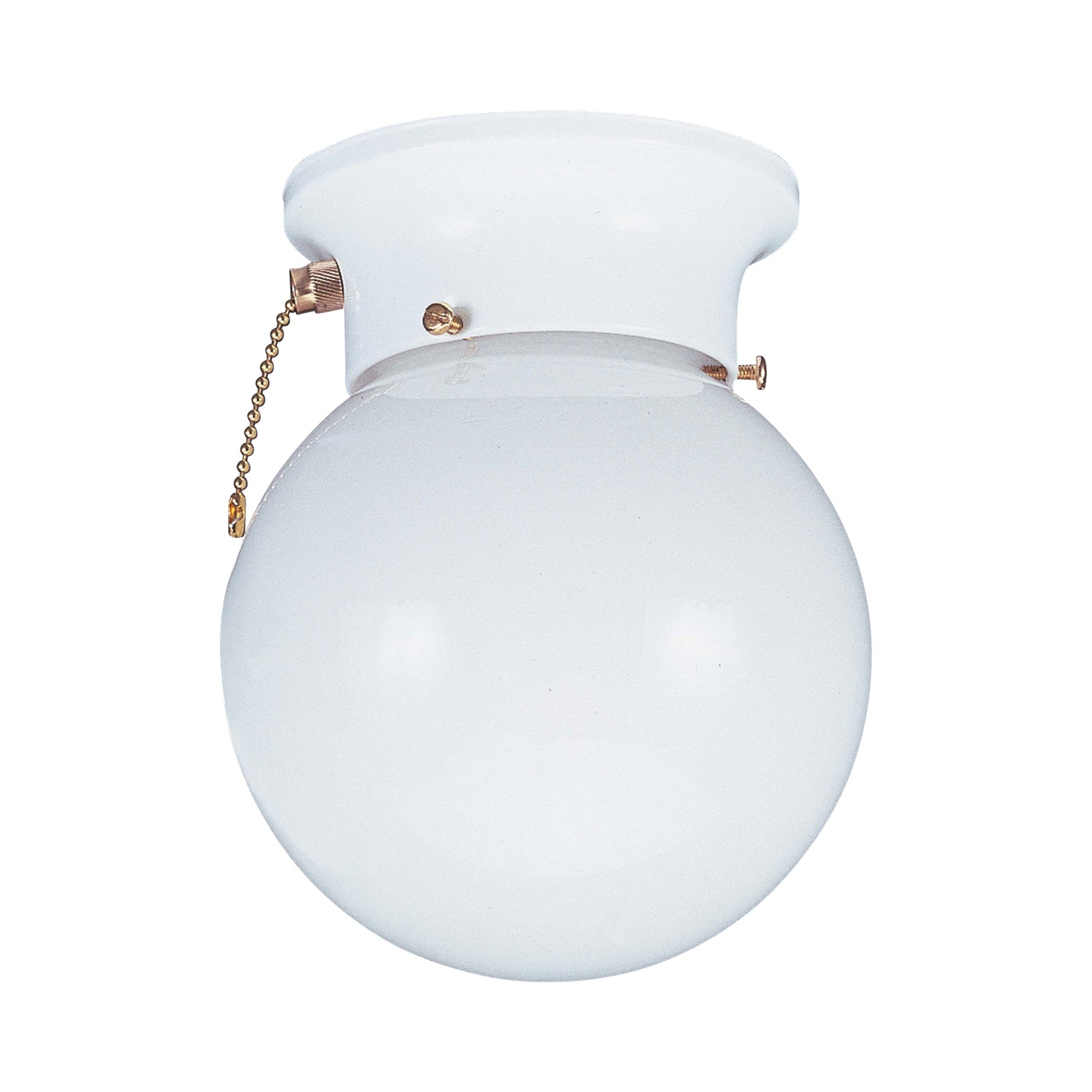 Tomkin Flush Mount Ceiling Light (With Pull Chain).