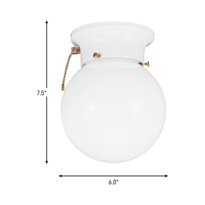 Tomkin Flush Mount Ceiling Light - line drawing.