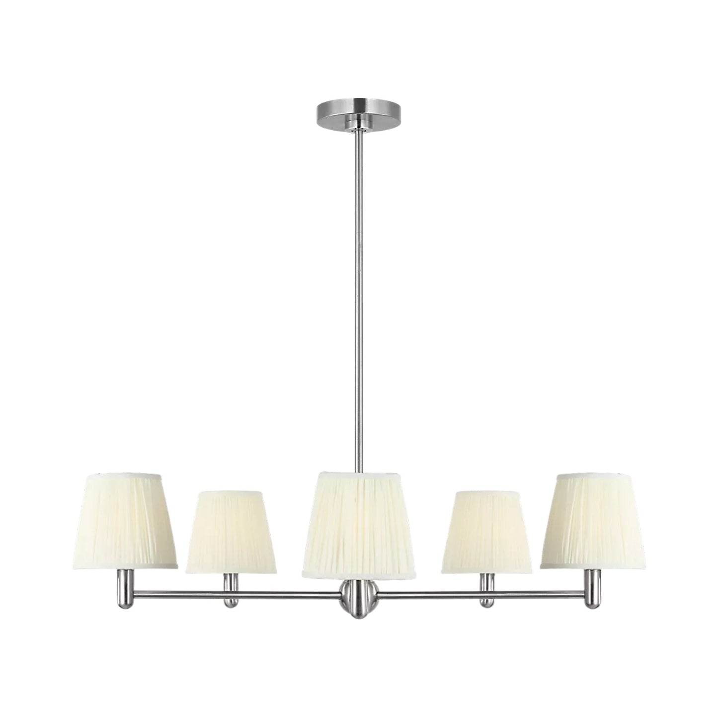 Vilera Chandelier in Brushed Nickel.