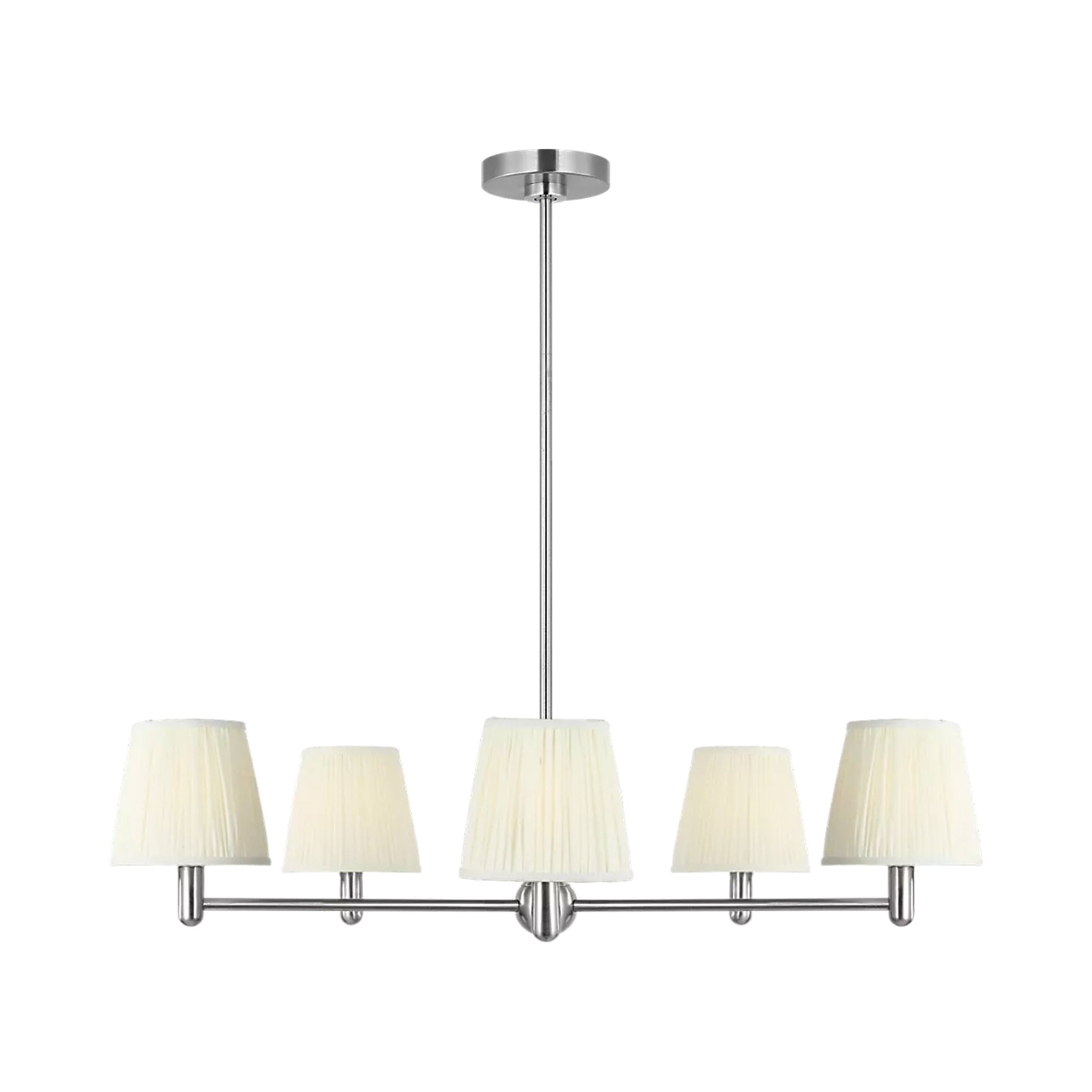 Vilera Chandelier in Brushed Nickel.