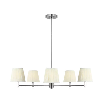 Vilera Chandelier in Brushed Nickel.