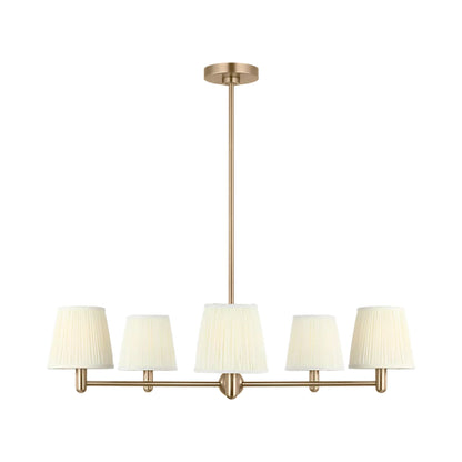 Vilera Chandelier in Satin Brass.