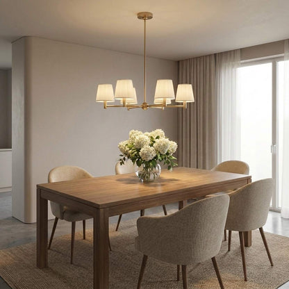 Vilera Chandelier in dining room.