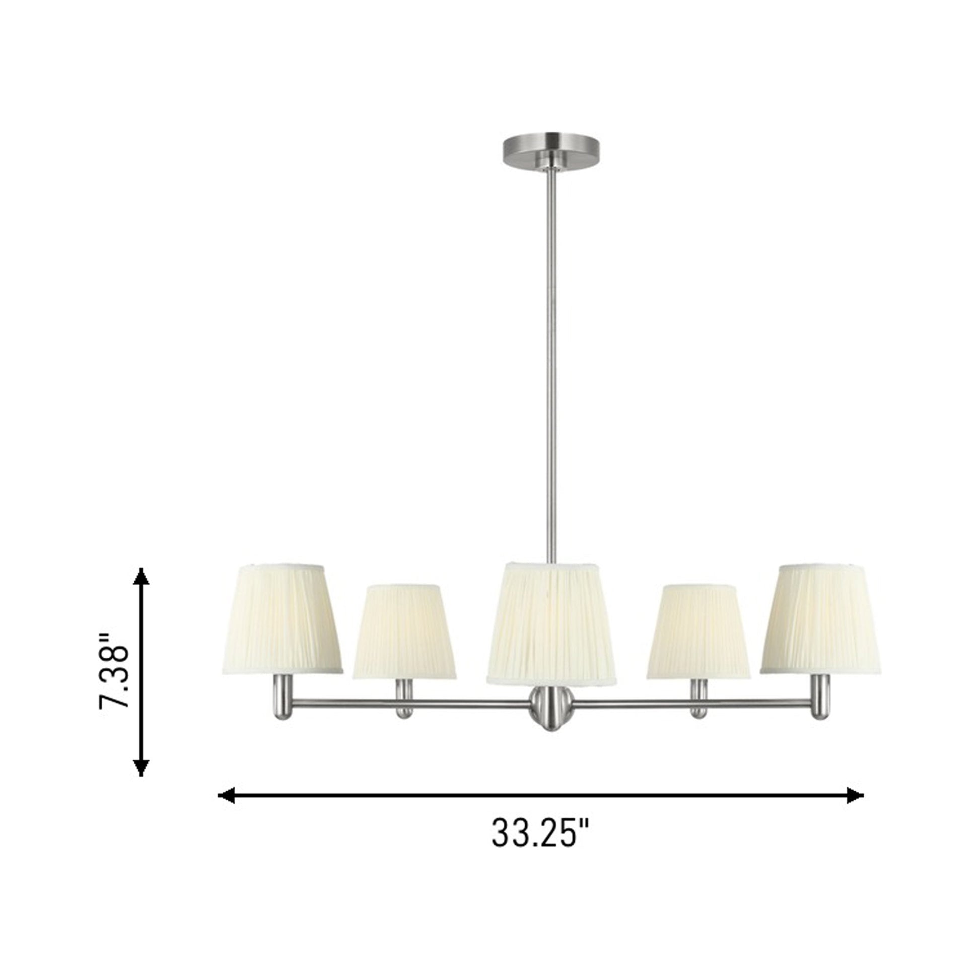 Vilera Chandelier - line drawing.