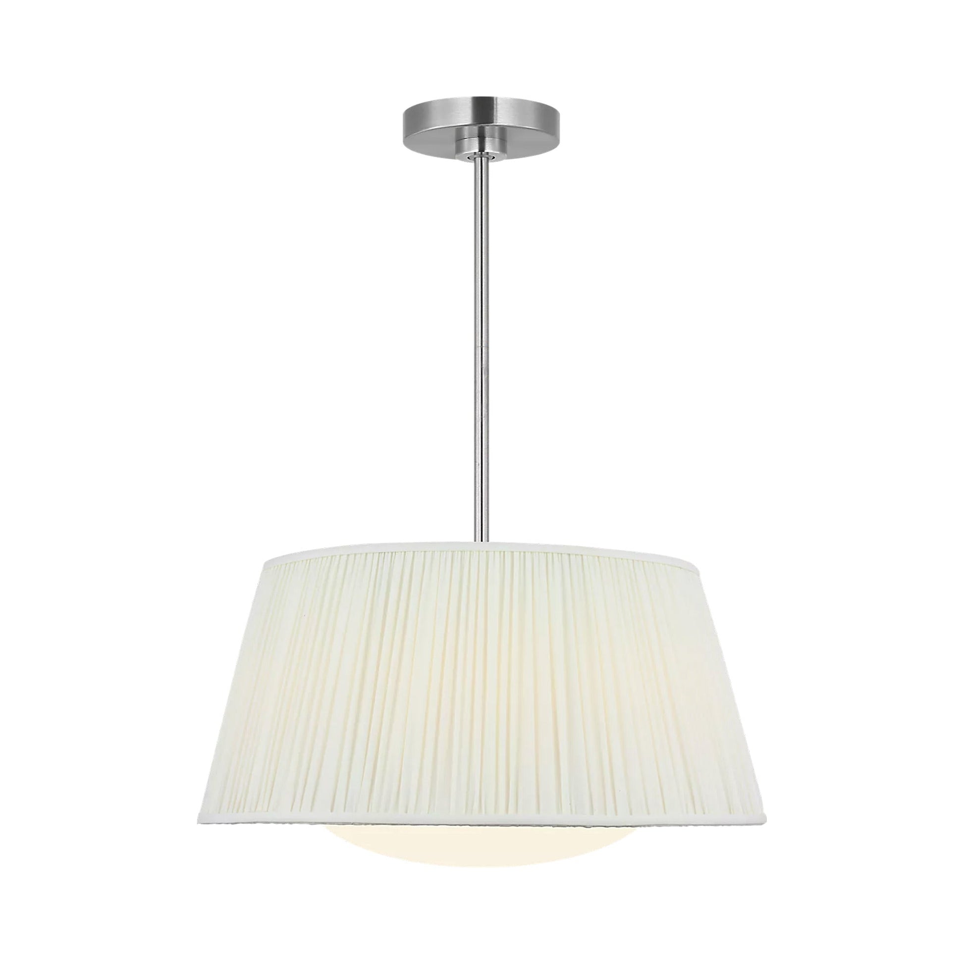 Vilera Pendant Light in Brushed Nickel.