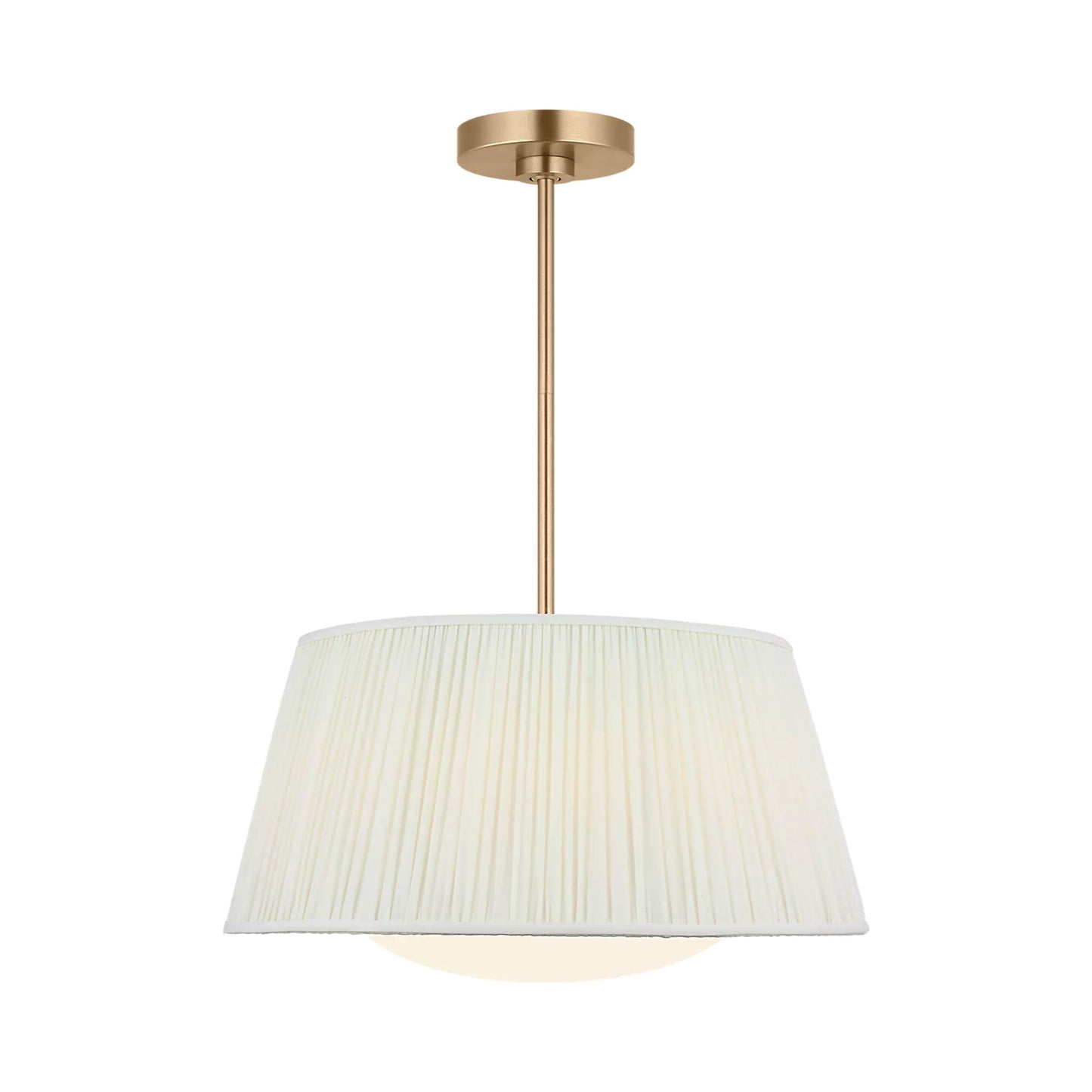 Vilera Pendant Light in Satin Brass.