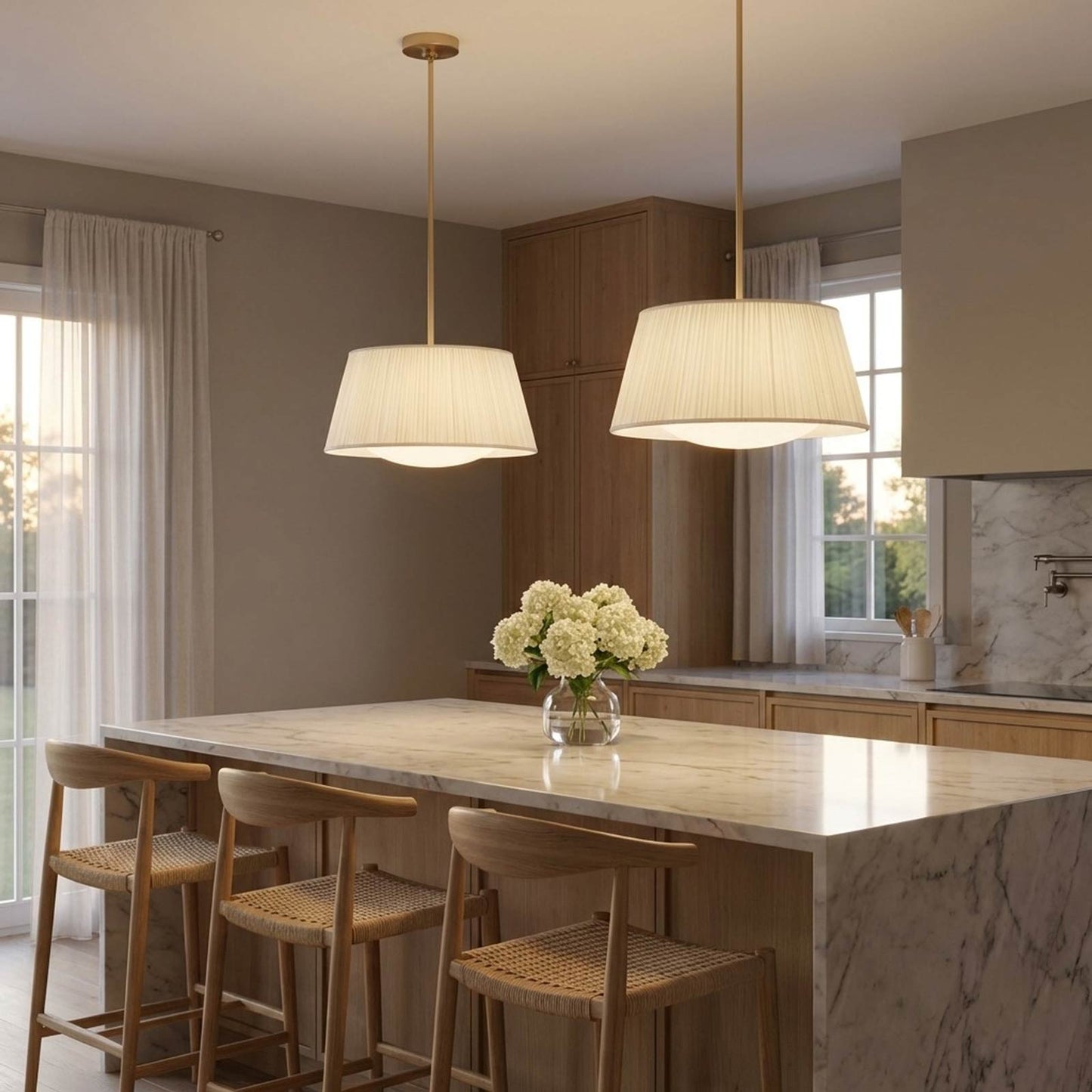 Vilera Pendant Light in dining room.