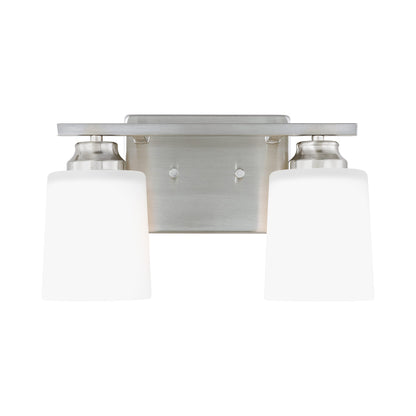 Vinton Bath Vanity Light in Brushed Nickel (2-Light/Not Included).