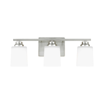 Vinton Bath Vanity Light in Brushed Nickel (3-Light/Not Included).