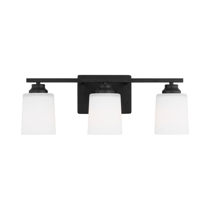 Vinton Bath Vanity Light in Midnight Black (3-Light/Not Included).