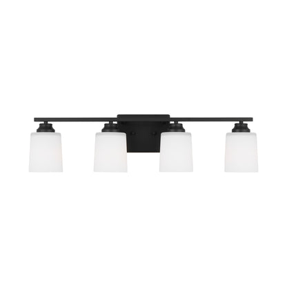 Vinton Bath Vanity Light in Midnight Black (4-Light/Not Included).