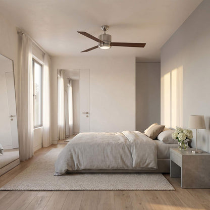 Vision Max LED Ceiling Fan in bedroom.