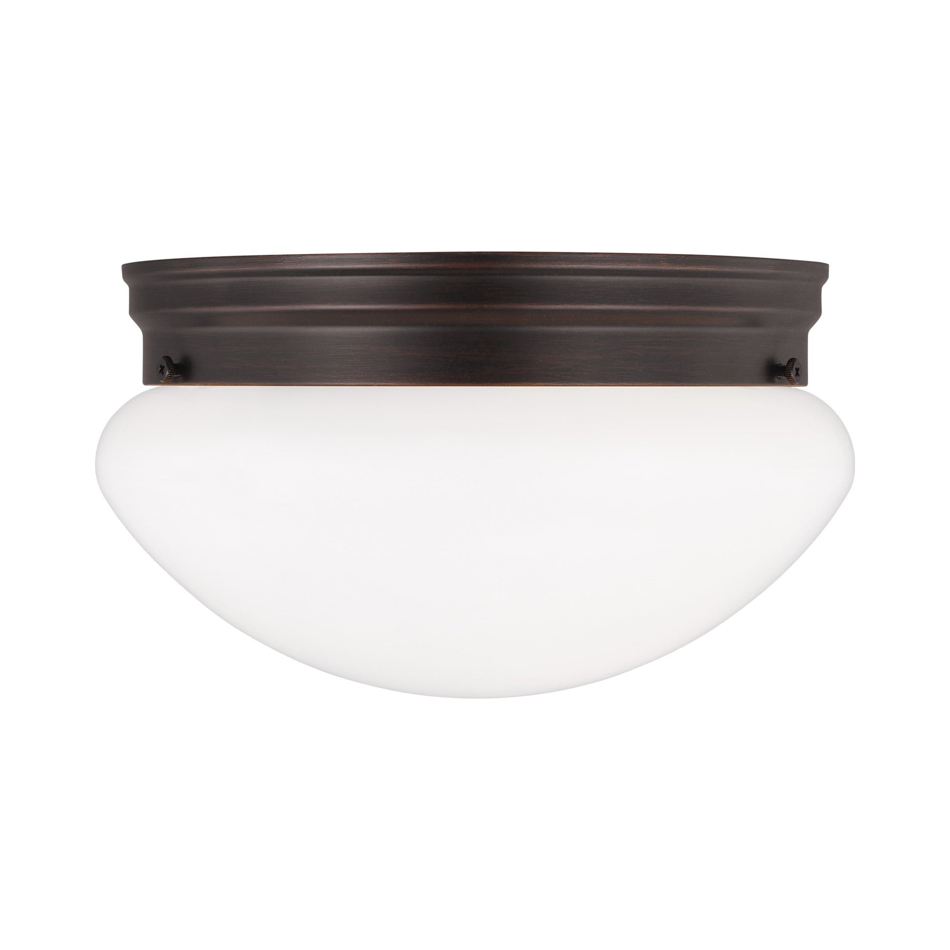 Webster Flush Mount Ceiling Light in Bronze (2-Light).