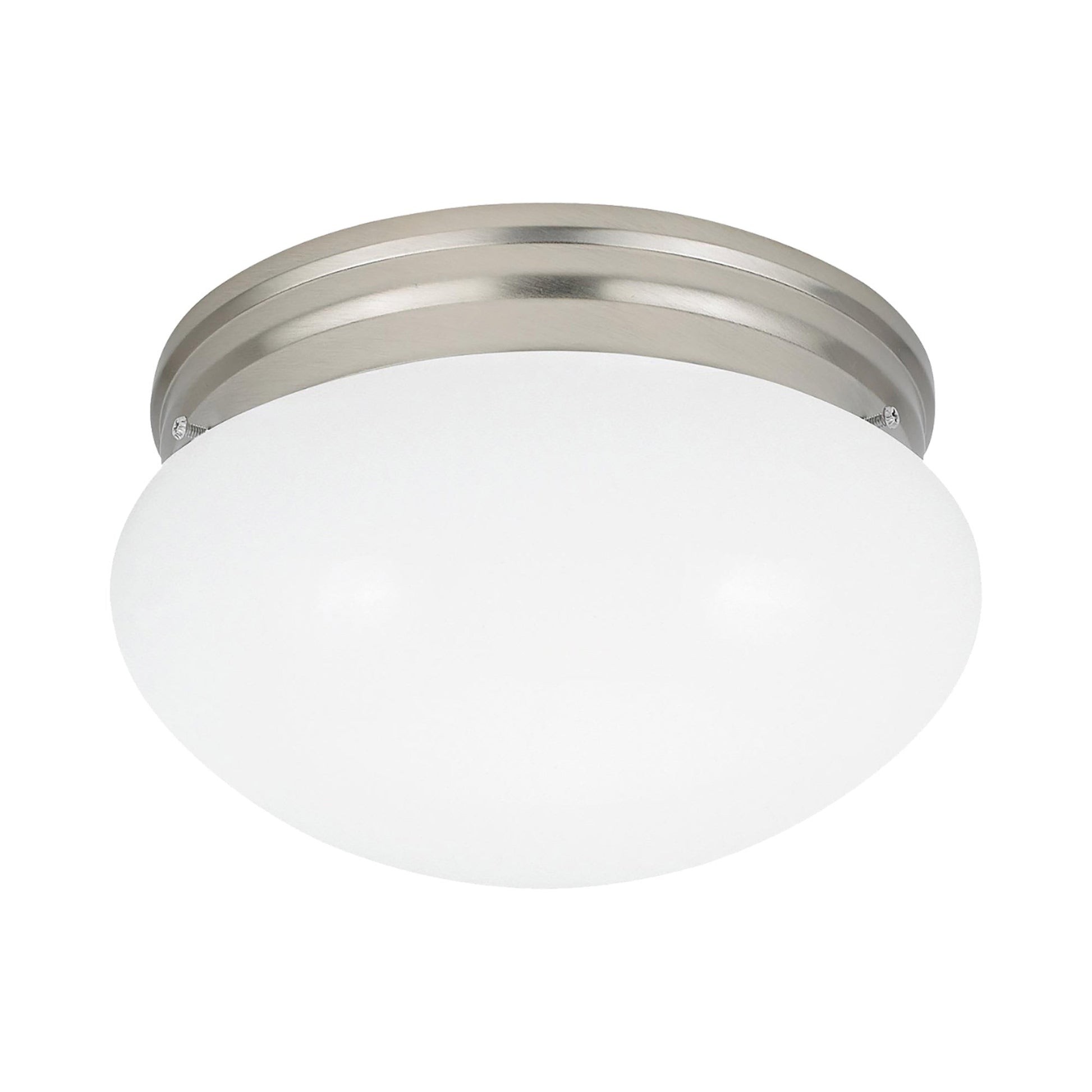Webster Flush Mount Ceiling Light in Brushed Nickel (2-Light).
