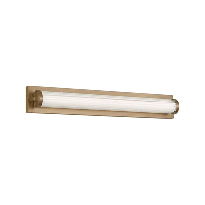 Weston LED Bath Vanity Light in Satin Brass (28-Inch).