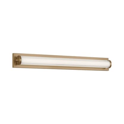 Weston LED Bath Vanity Light in Satin Brass (34-Inch).