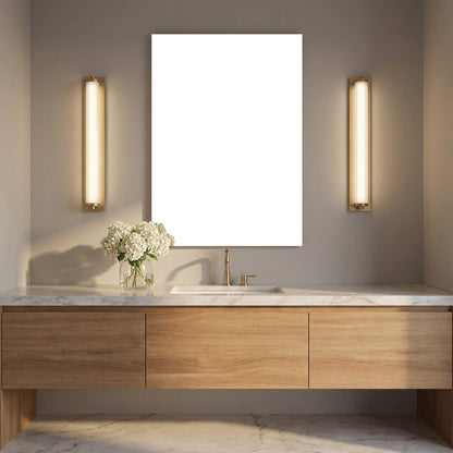 Weston LED Bath Vanity Light in bathroom.