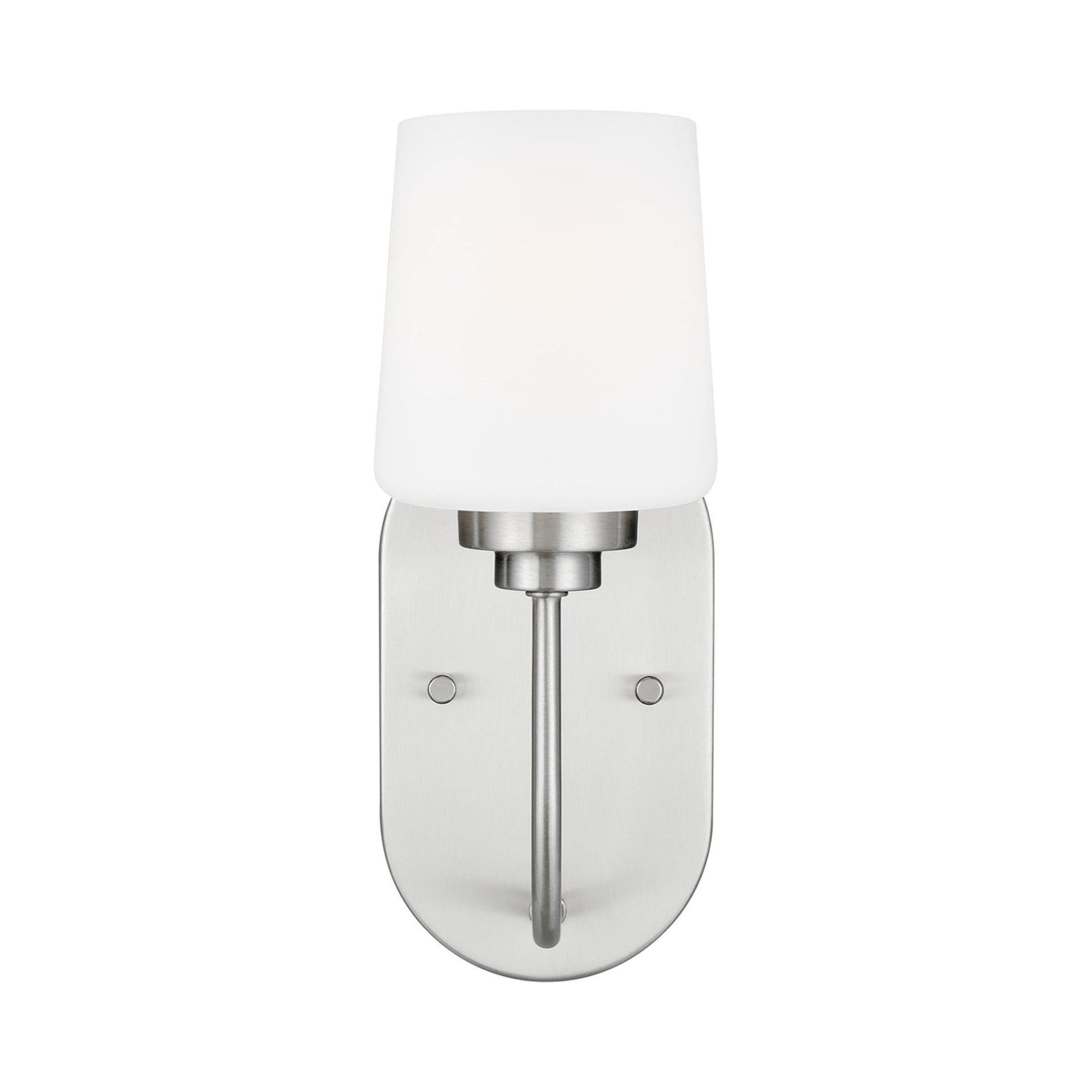 Windom Bath Wall Light in Brushed Nickel (1-Light).